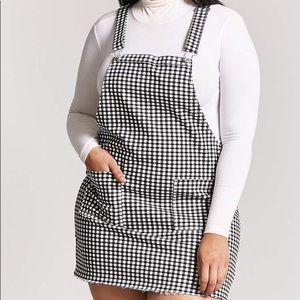 Forever 21 - Gingham Checkered Overall Dress 3X